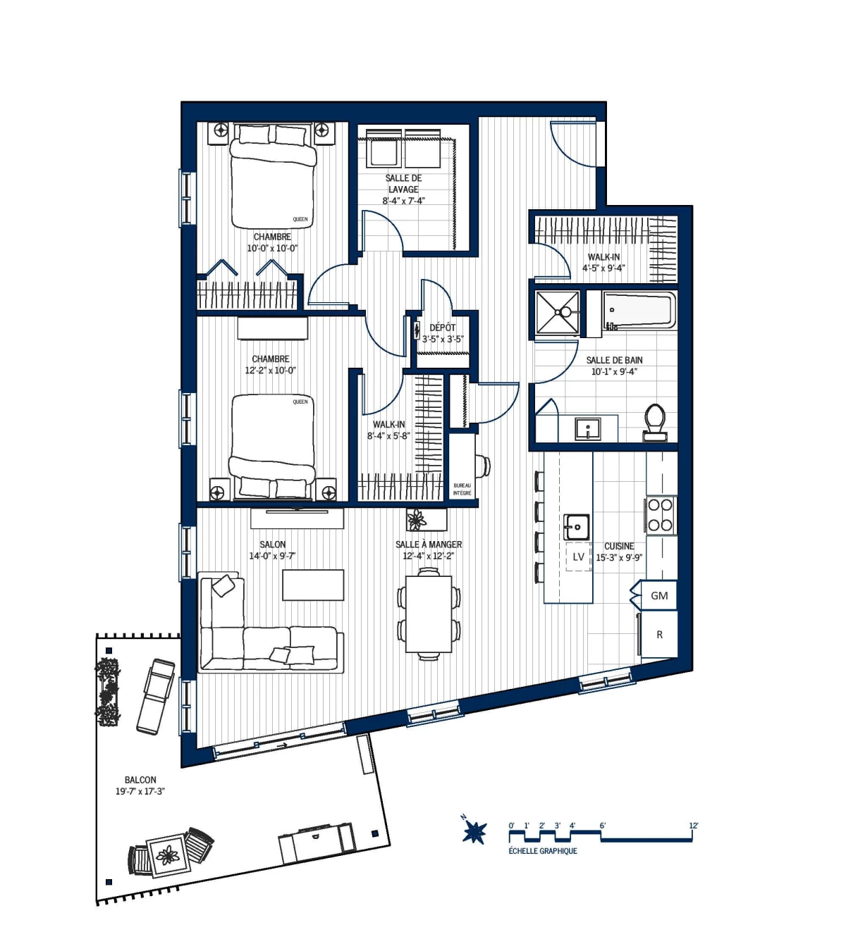 Plan Appartement 110