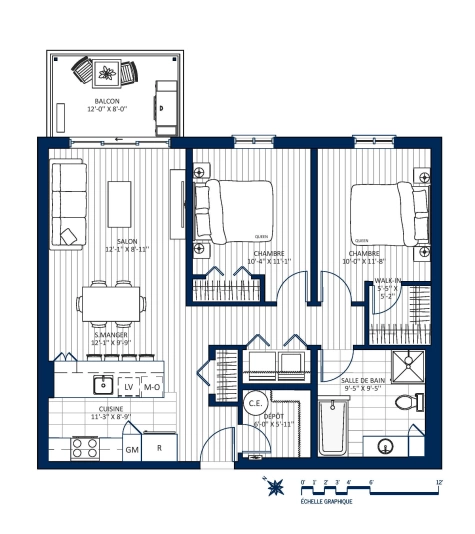 Plan Appartement 604