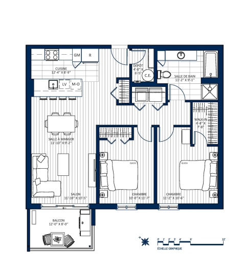 Plan Appartement 413
