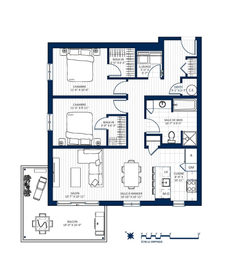 Plan Appartement 420