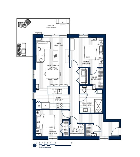 Plan Appartement 114