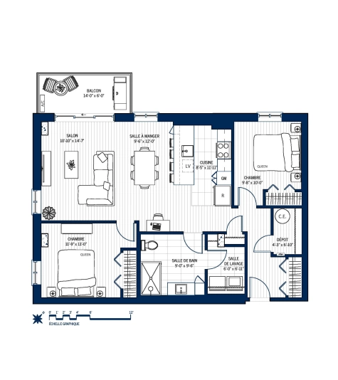 Plan Appartement 702