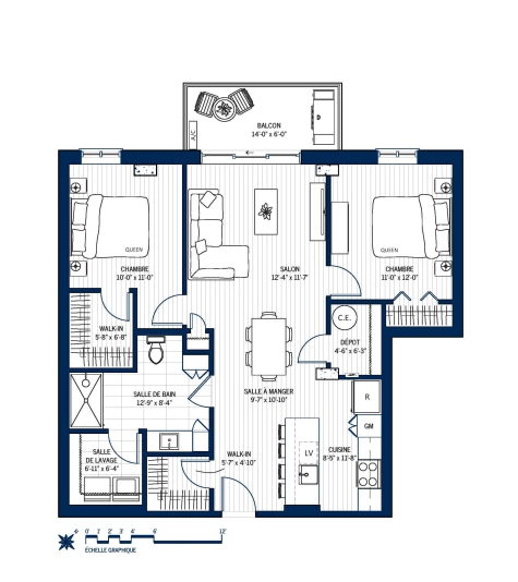 Plan Appartement 412