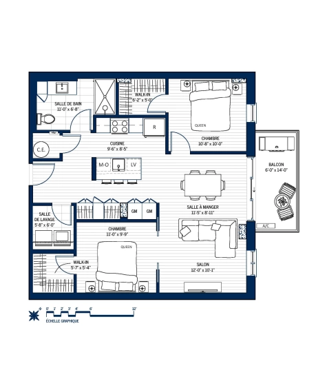 Plan Appartement 709