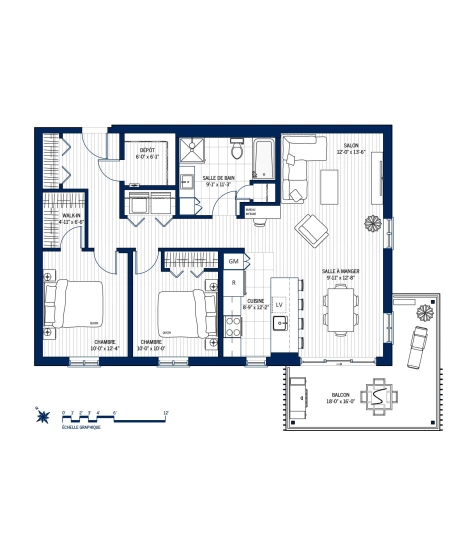 Plan Appartement 304