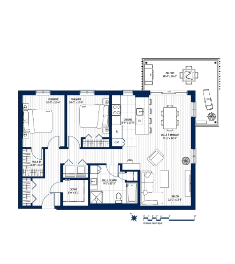Plan Appartement 404