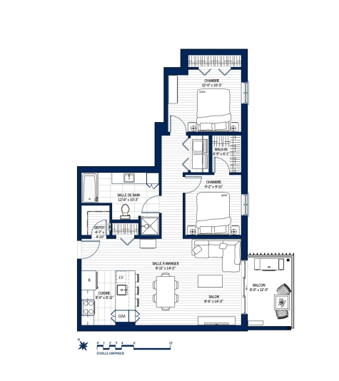 Plan Appartement 609