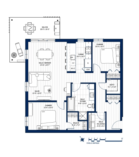 Plan Appartement 110