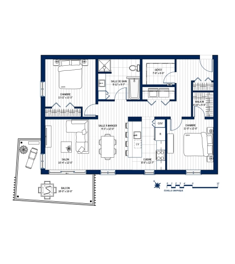 Plan Appartement 411