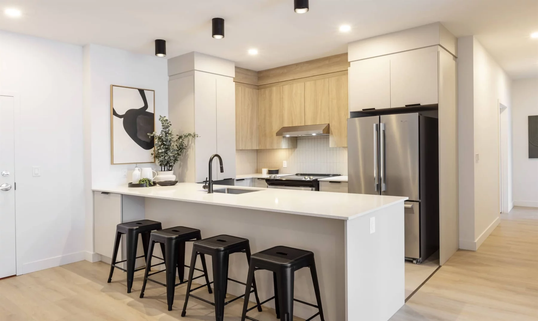 District GC - Phase A - Cuisine de l'appartement modèle 4 1/2