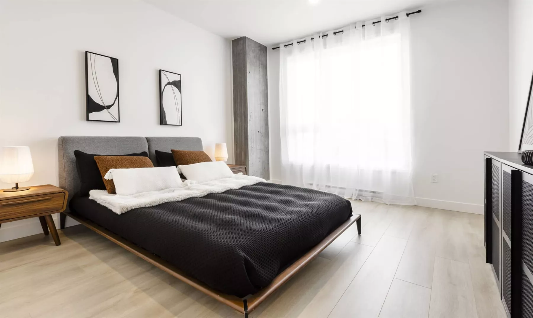 District GC - Phase A - Chambre de l'appartement modèle 4 1/2