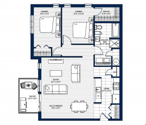 Plan Appartement 201