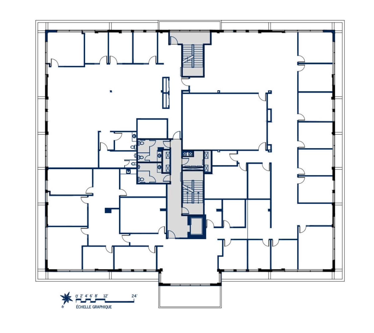 Plan Local commercial et espace de bureaux 2A
