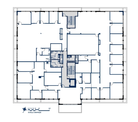 Plan Espace bureau / Espace flexible 2A