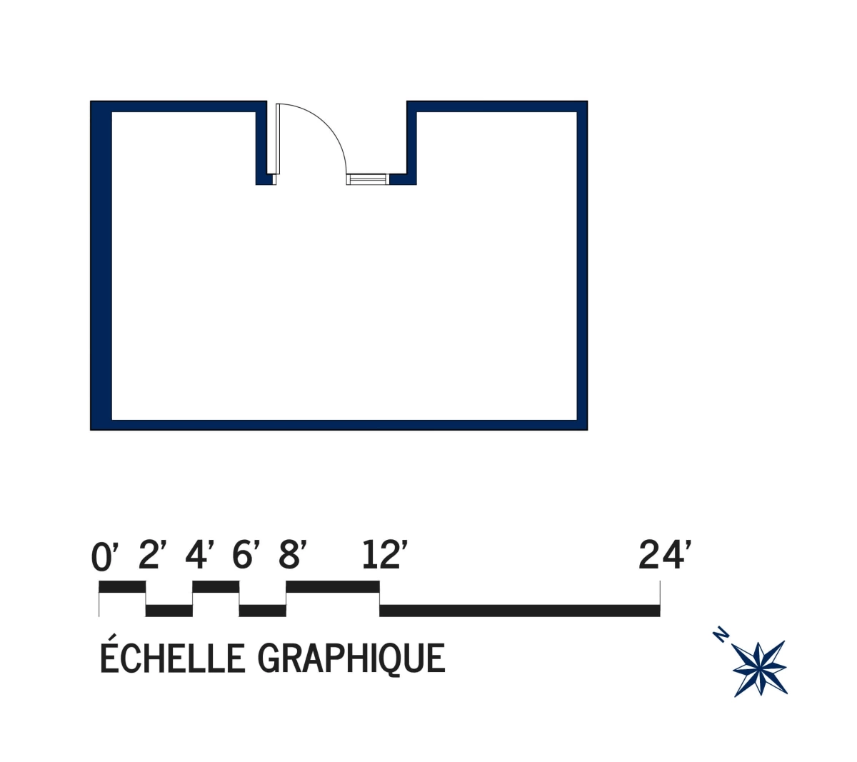 Plan Local commercial et espace de bureaux 2E