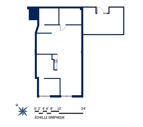 Plan Local commercial et espace de bureaux 2A