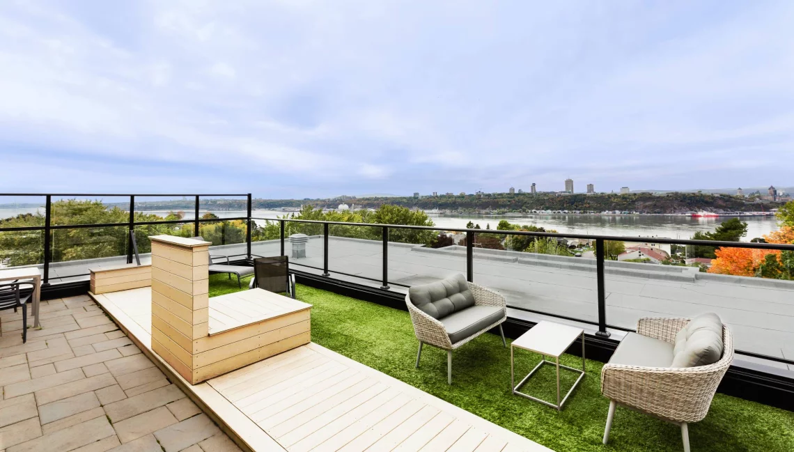 Terrasse sur le toit à L'Allée St-Georges