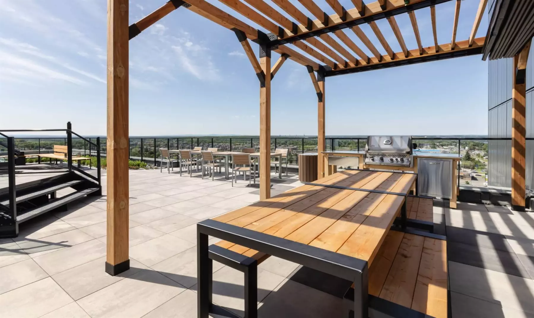 District GC - Terrasse commune «La Plage» - Espace BBQ