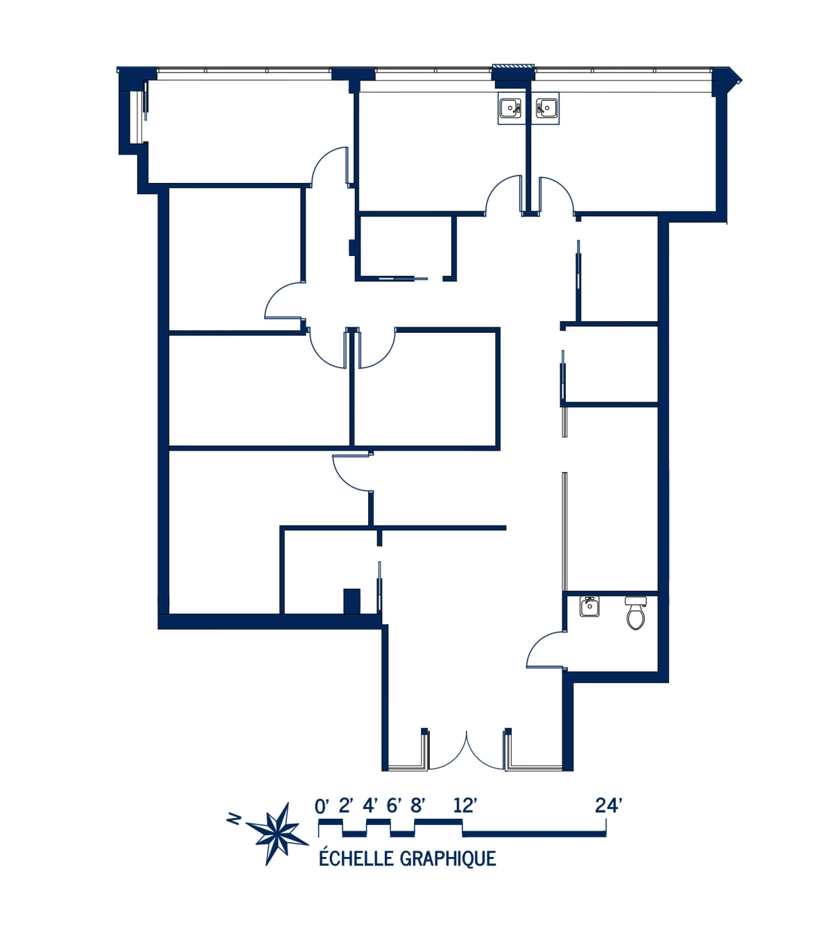 Plan Local commercial et espace de bureaux 5A