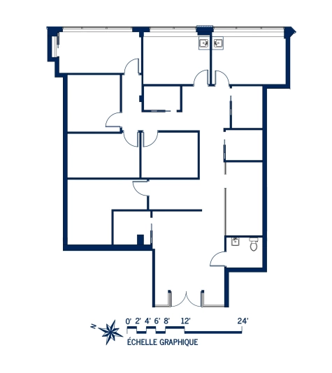 Plan Espace bureau / Espace flexible 5A