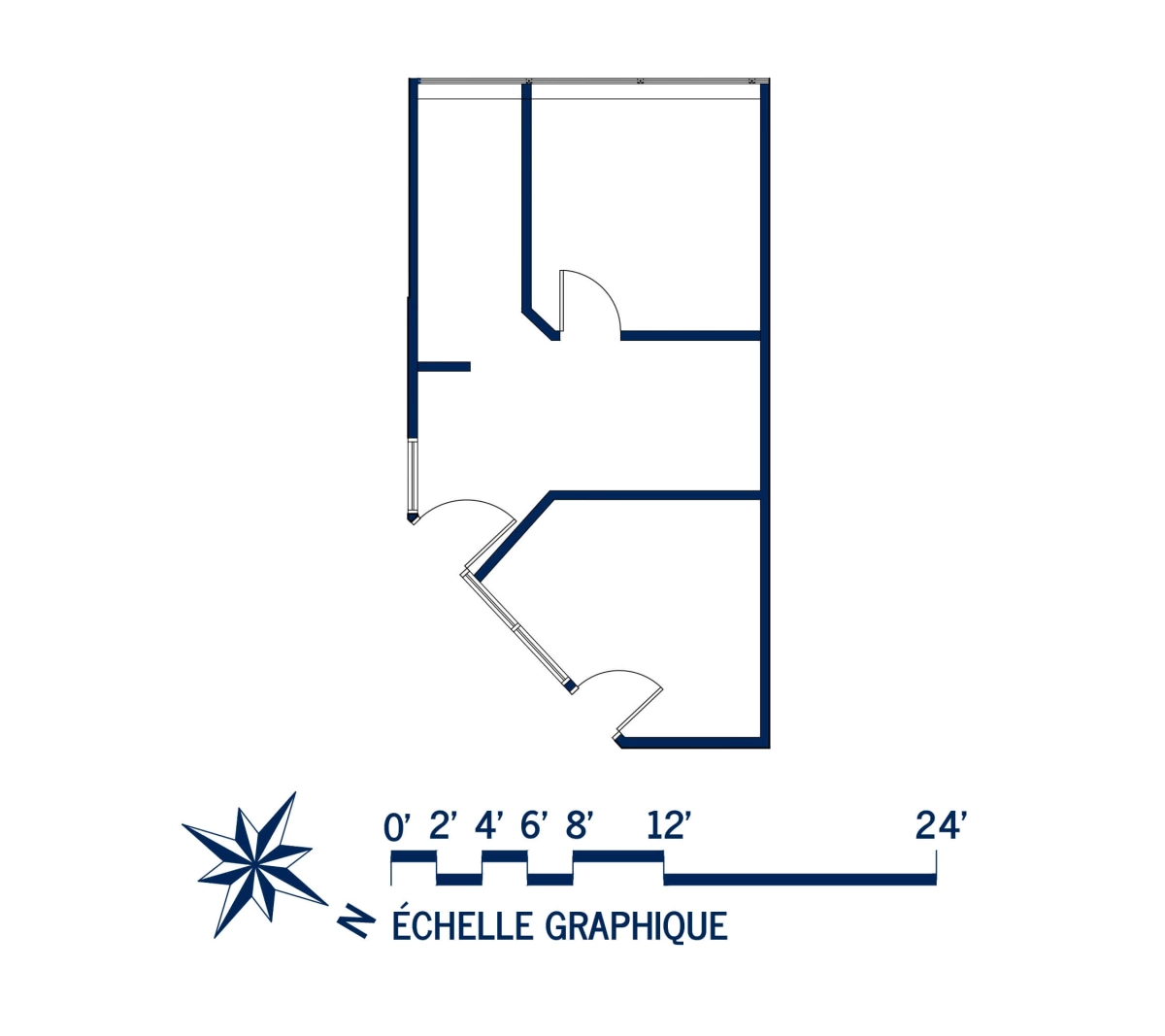 Plan Local commercial et espace de bureaux 2D