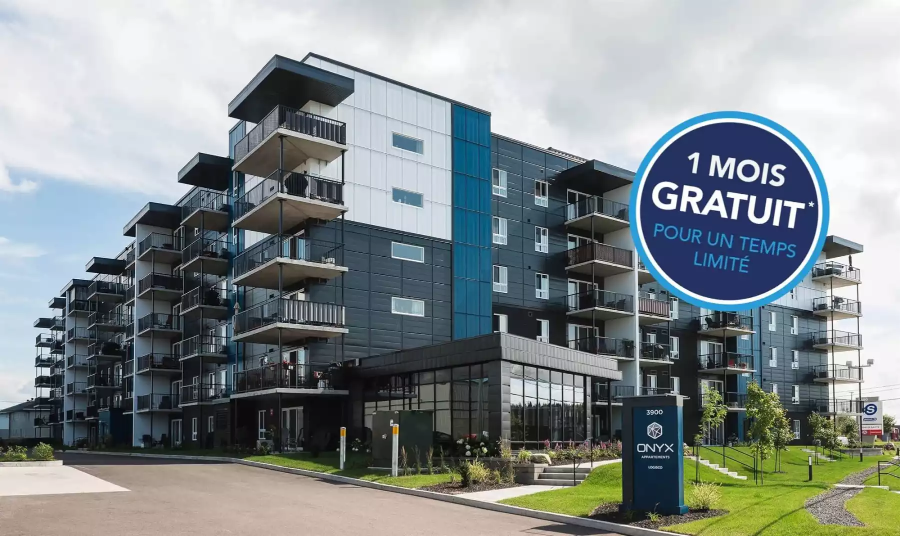 Profitez de 1 mois gratuit à l'Onyx! *Offert pour toute signature de bail avant le 31 octobre, pour un début de bail au plus tard le 1er décembre.