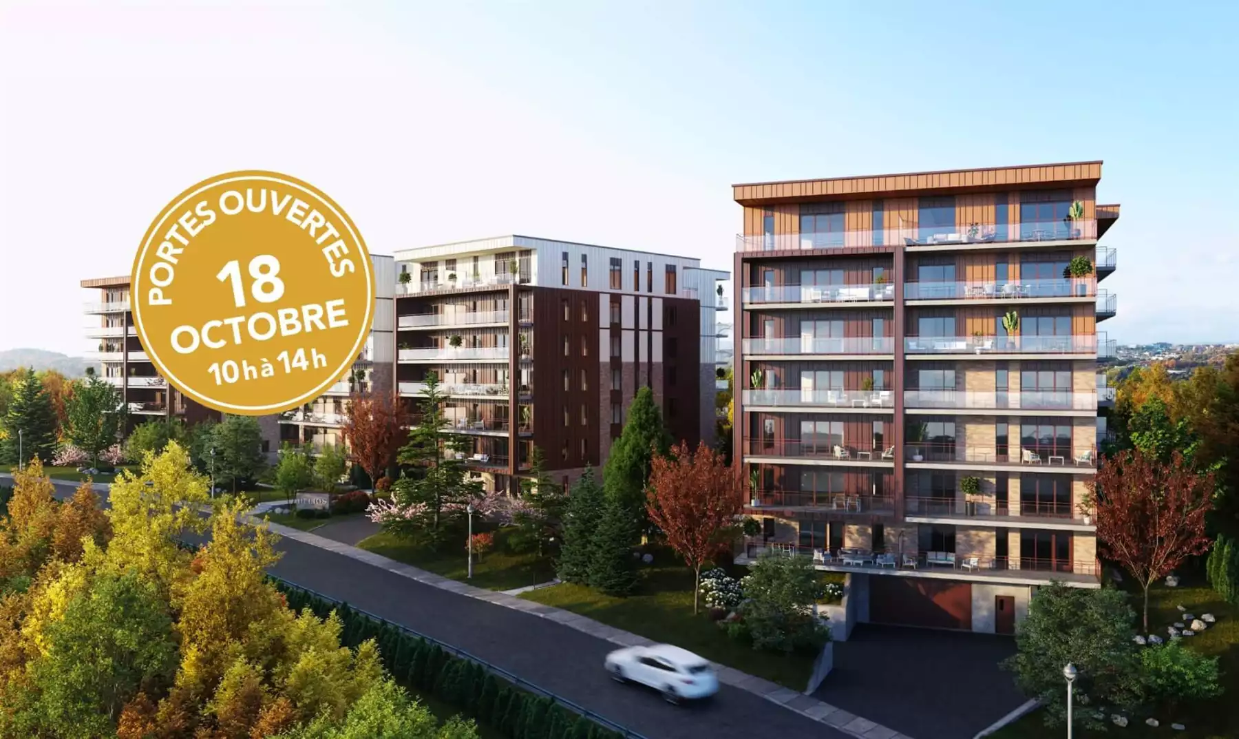 Venez visiter les appartements haut de gamme de la Phase C de l'Hélios à nos portes ouvertes le 18 octobre de 10h à 14h!