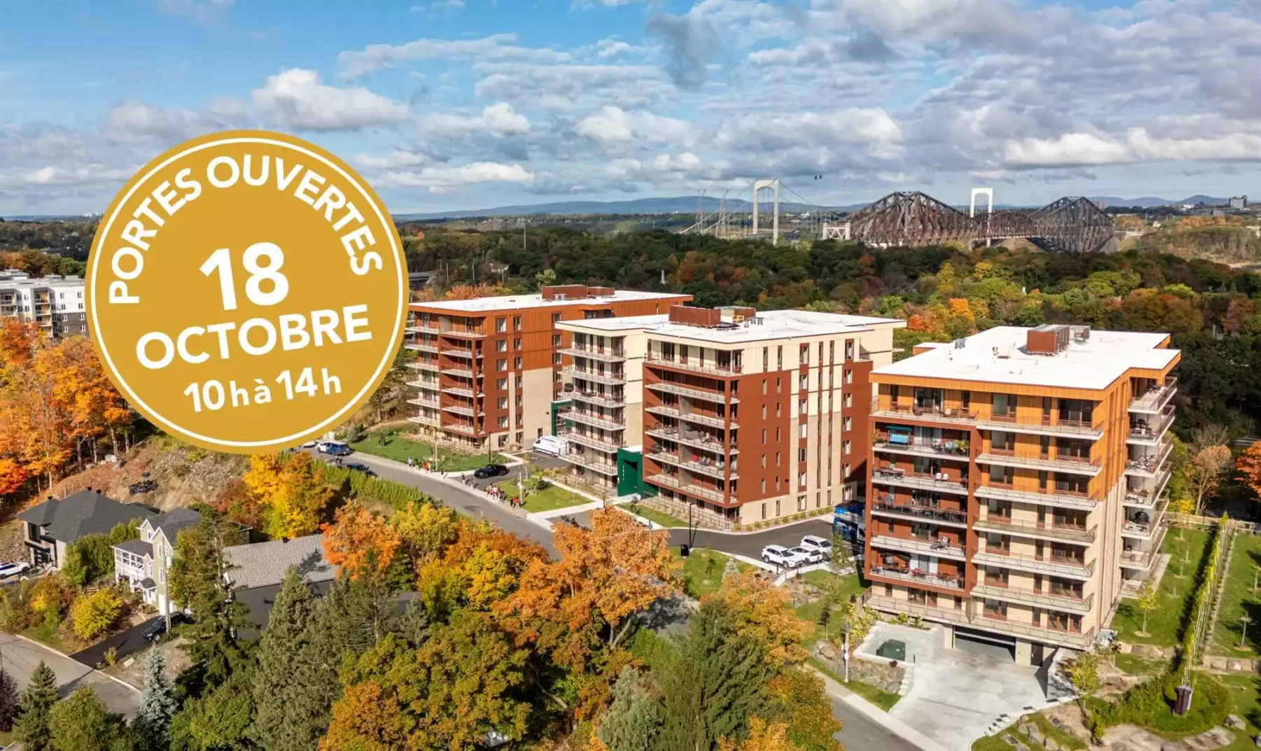 Venez visiter les appartements haut de gamme de la Phase C de l'Hélios à nos portes ouvertes le 18 octobre de 10h à 14h!