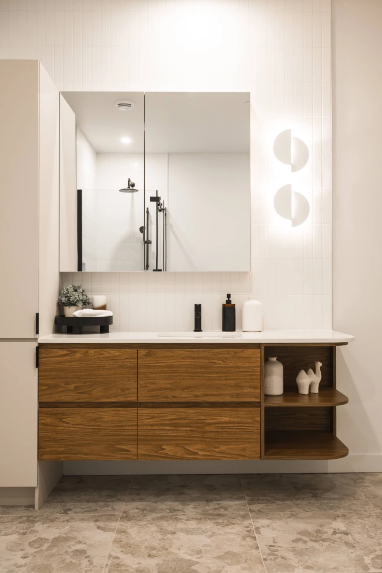 Salle de bain condo locatif Helios