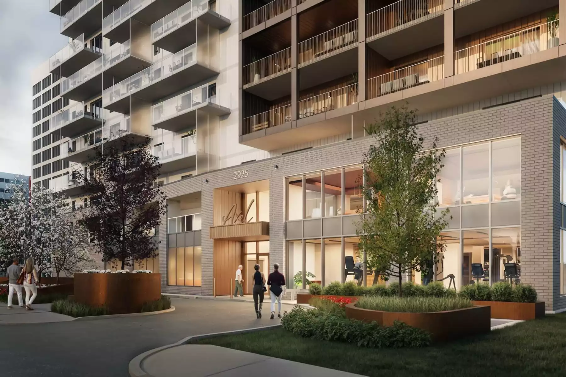 Axel - Entrée extérieure - Visuel 3D