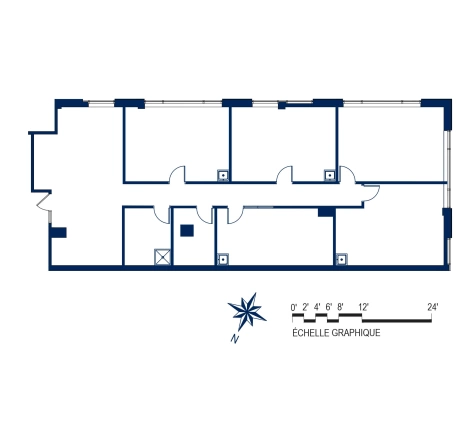 Plan Local commercial et espace de bureaux 4A