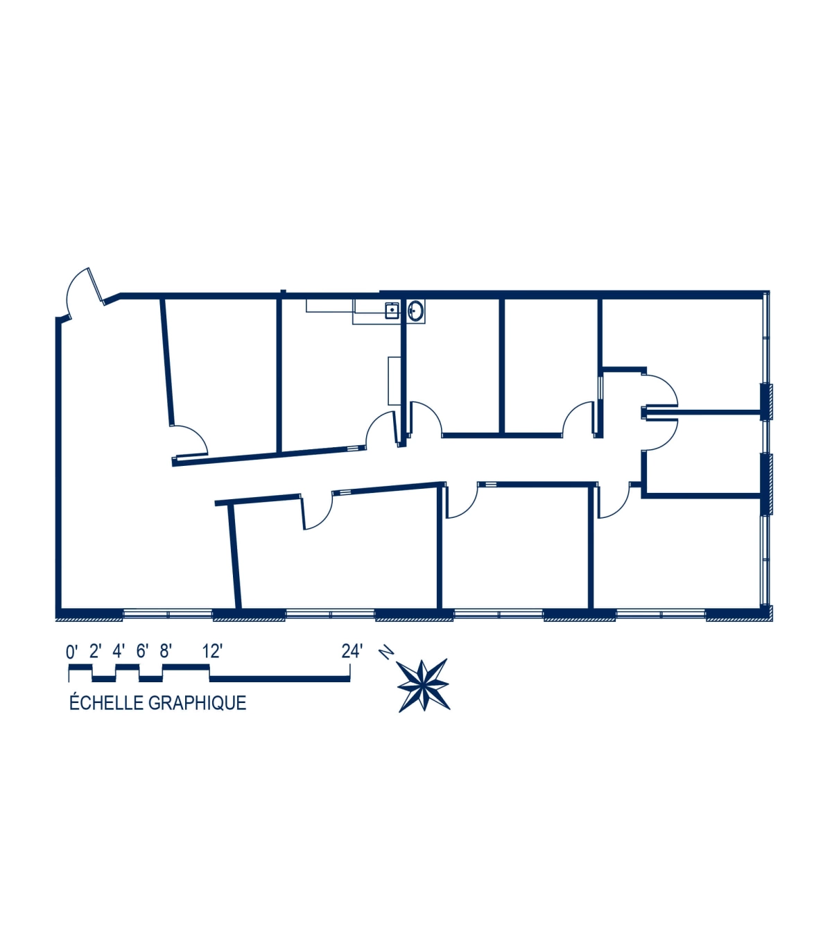 Plan Espace bureau / Espace flexible 2C