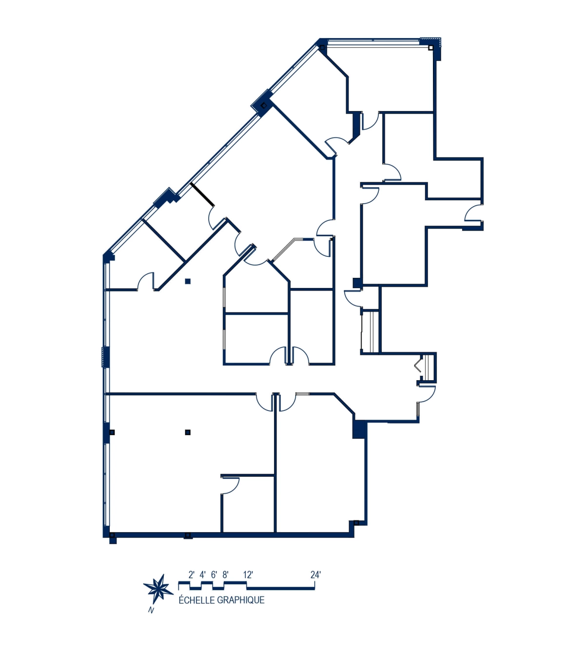 Plan Espace bureau / Espace flexible 4B