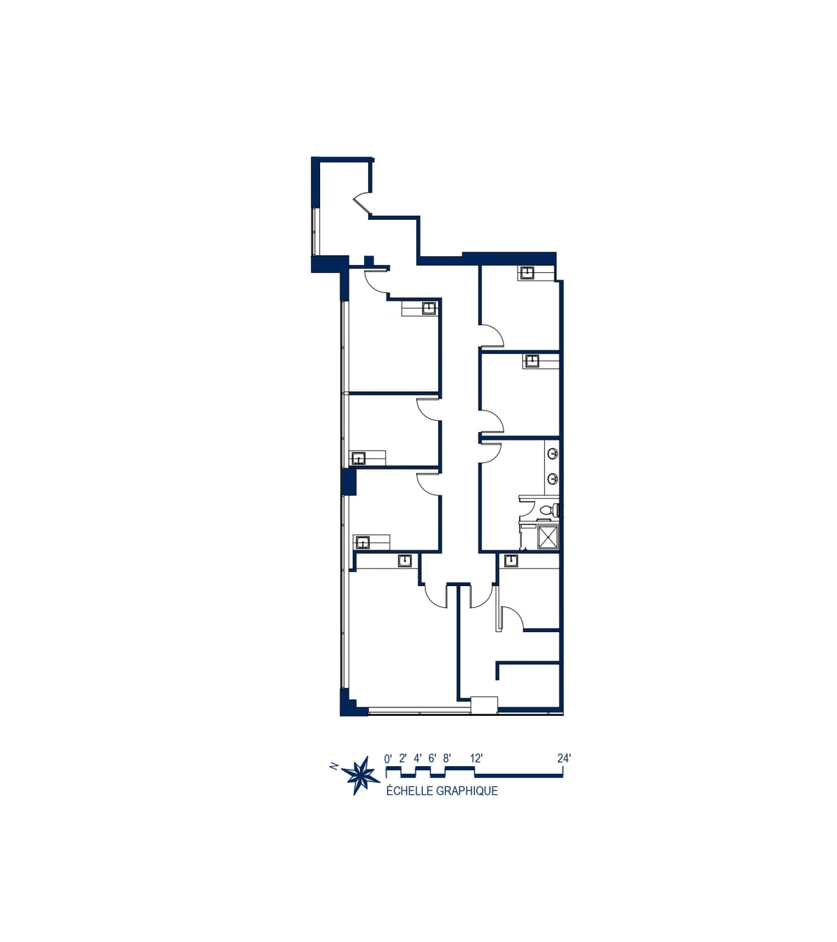 Plan Espace bureau / Espace flexible 3A