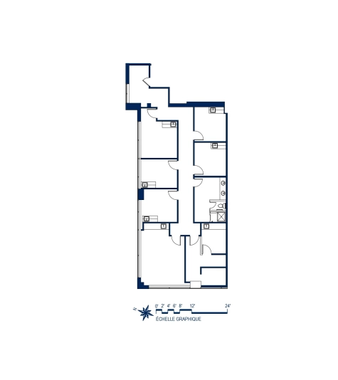 Plan Espace bureau / Espace flexible 3A