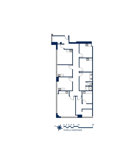 Plan Espace bureau / Espace flexible 3A