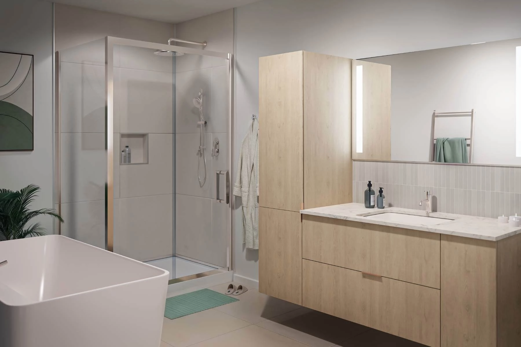 Salle de bain - Appartement 4 ½ - Visuel 3D