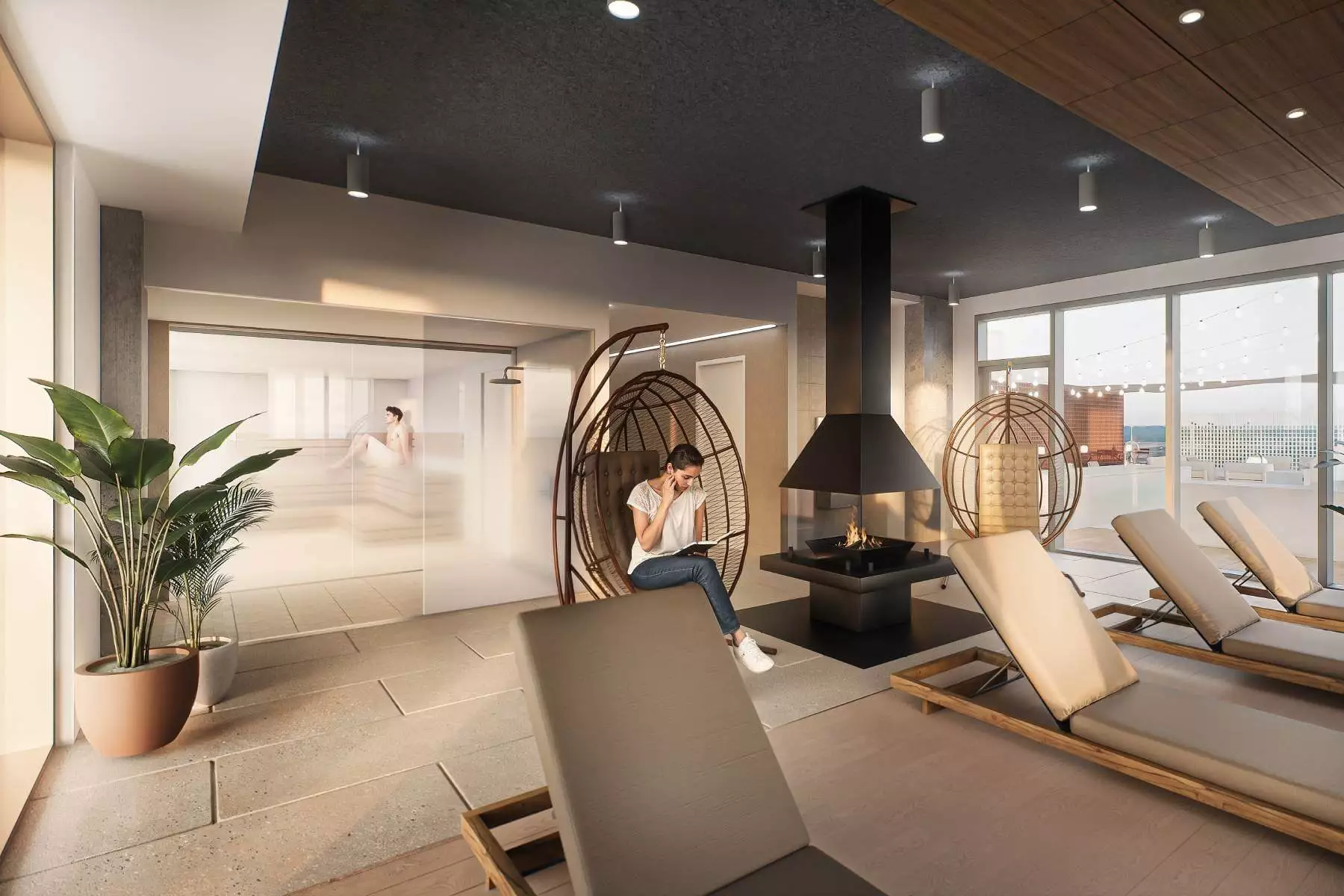 Le Havre - Espace bien-être et sauna - Visuel 3D