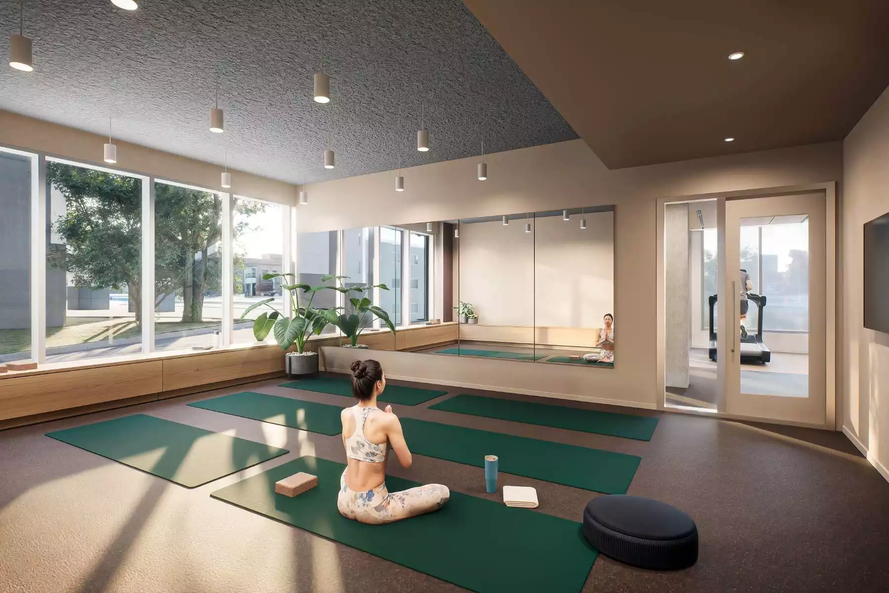 Le Flow - Espace yoga - Visuel 3D