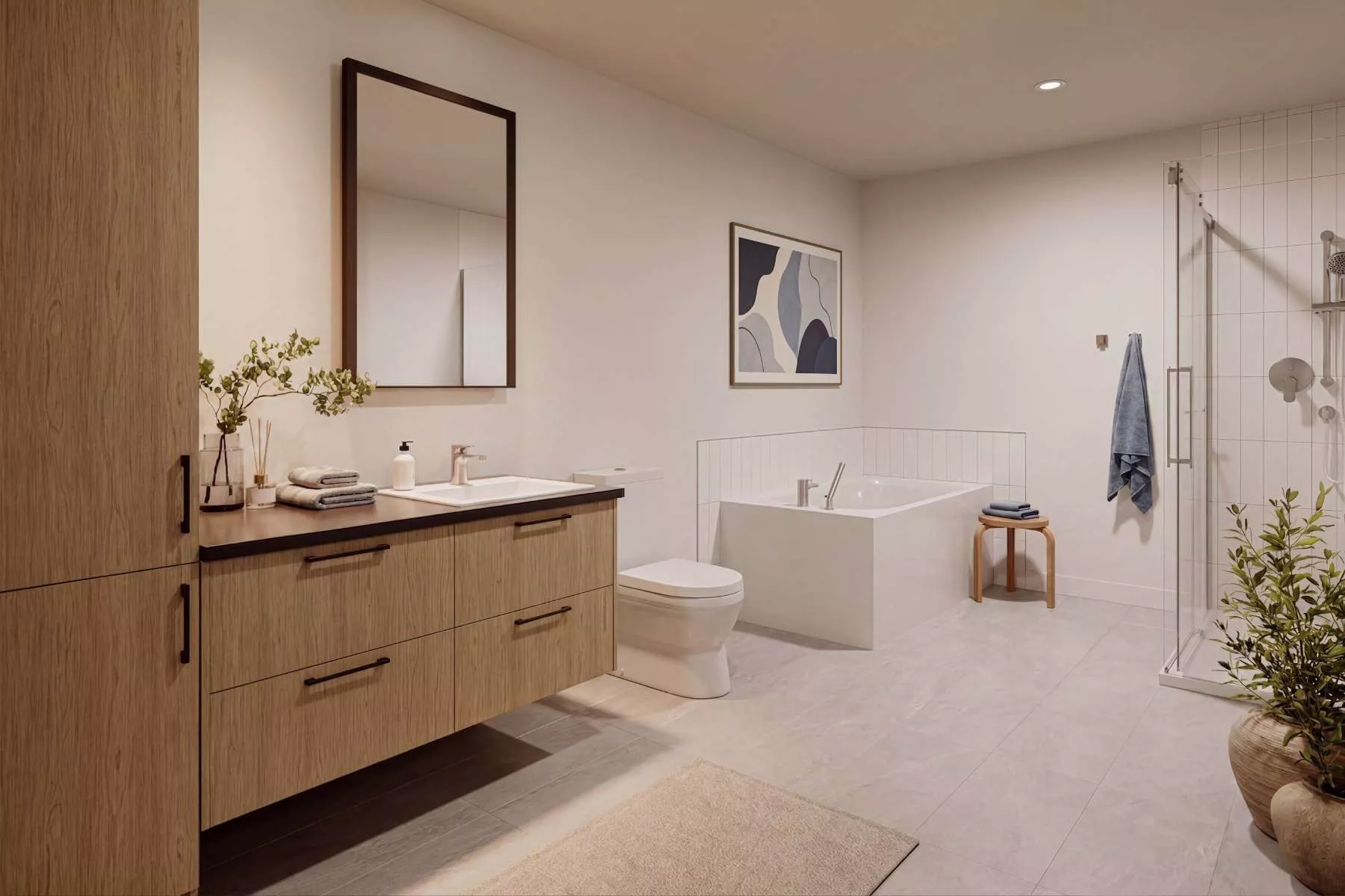 Salle de bain - Appartement 4 ½ - Visuel 3D