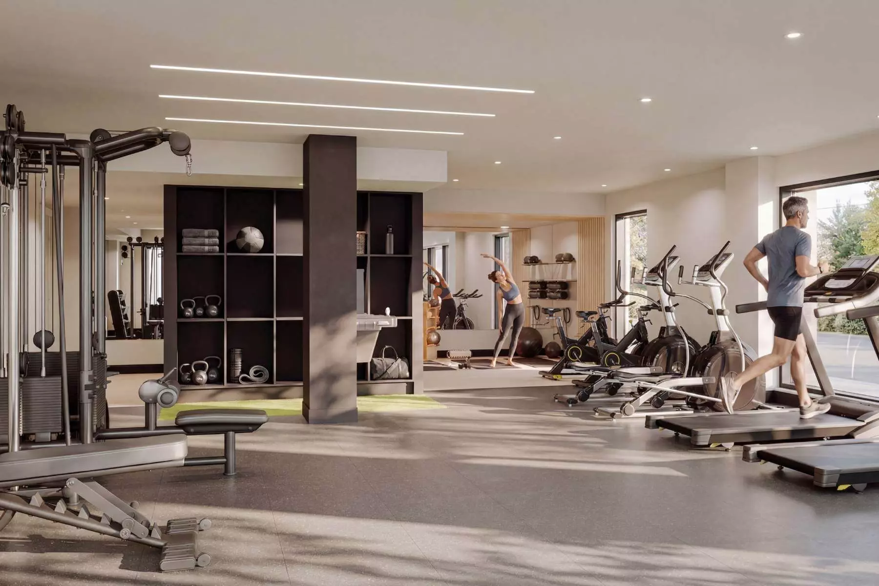 Salle d'entraînement - Visuel 3D