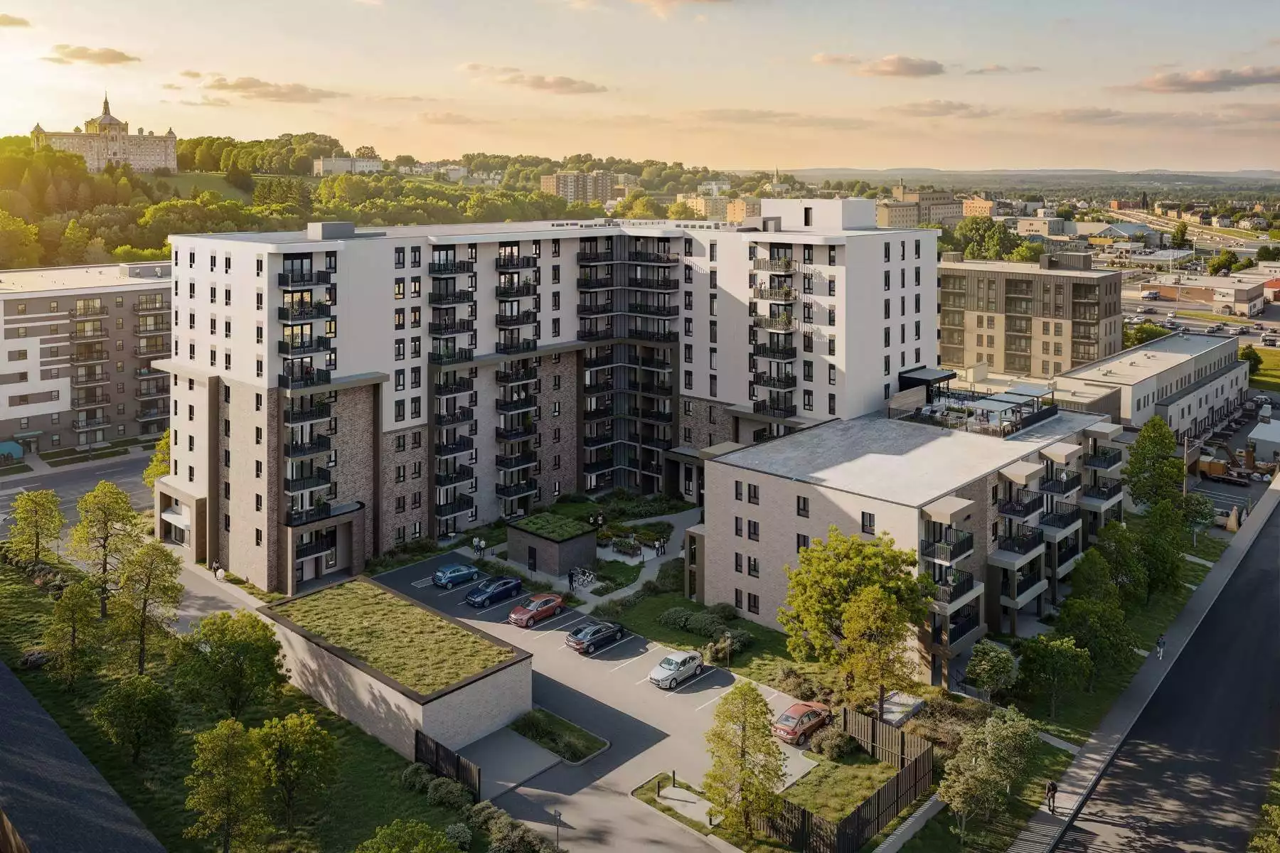 Immeuble extérieur - Visuel 3D